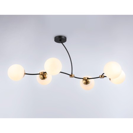 Suspended Ambrella Light, Modern, TR2555, 6HE27, Black color, bronze-2