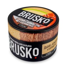 Бестабачная никотиновая смесь для кальяна  Brusko "Дыня с кокосом и карамелью", 50 г, strong