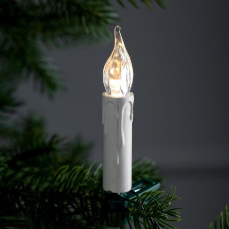 Garland “thread” 4 m with nozzles “candles on the clothespin”, IP20, dark thread, 20 LED, glow warm white, 220 V-2