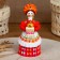 Dymkovo toy "lady" bread-salt ", 15 cm, mix