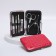 Manicure set "reptile", 6 items, in case, red color