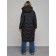 Coat insulated winter female, size 50, black color