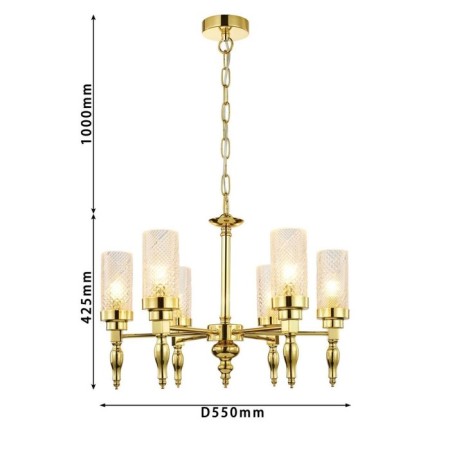 Anima 550 mm hanging chandelier, E14 240W-2