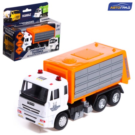 Metal truck "KAMAZ. Garbage truck ", 1:54, inertial