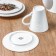 Tea couple Porcelain Magistro Crotone, 2 items: a 220 ml cup, a saucer d = 15 cm, white color