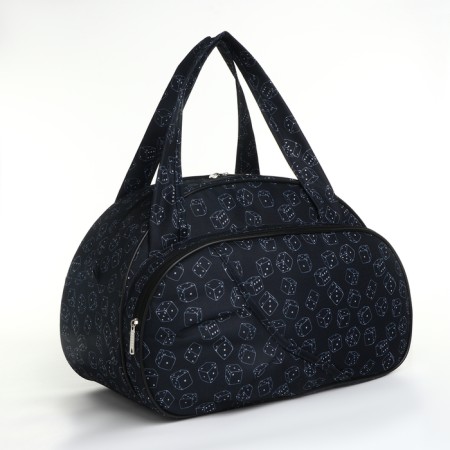 Road bag with lightning, external pocket, black color