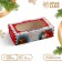 New Year. Folding box, confectionery packaging with the New Year Mail window, 25 x 15 x 7 cm