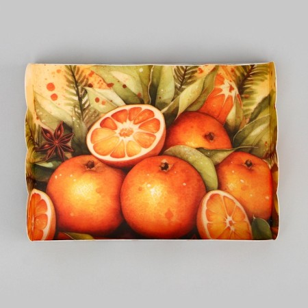Cookie box, confectionery packaging, "New Year's gifts", 14 x 10.5 x 2.5 cm, New Year-4