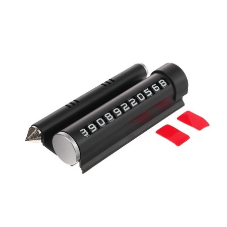 Signs-stand for the phone number, emergency hammer, 2 in 1, black-1