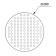 Stationary watering can Zein Z0201, Round, D = 20 cm, 1 mode, polished stainless steel