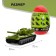 Metal machine in the egg "Military", scale 1:64, mix