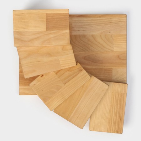 Board for feeding with catwalks, a storyteller 28 × 19.5 × 11cm, birch-11