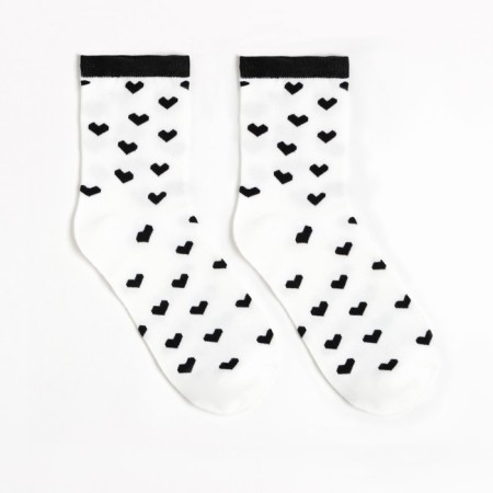 Women's socks, white color, size 36-40-1