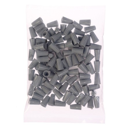 Syedenic insulating clamp for SIZ-1, 1.0-3.0 mm wires, gray, set 100 pcs-1