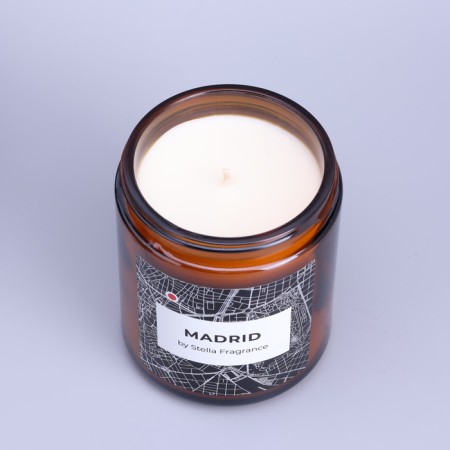 Aromatic candle in the bank "Madrid", cedar, musk, 250 g-3