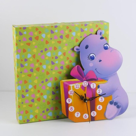 Hippo clock, 23 x 30 cm-5
