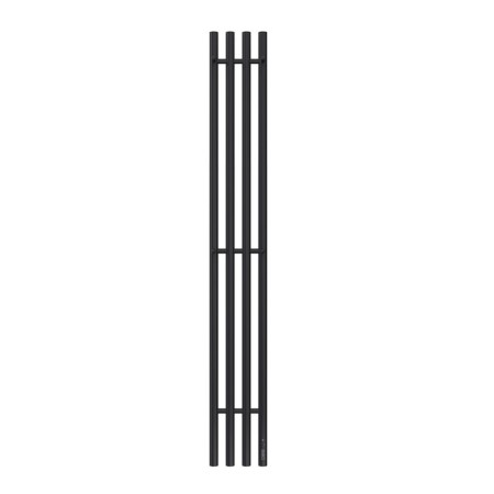 Terminus quatro electric heated towel rail "Circle", 1600x218 mm, black matte-1