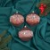 Set of balls plastic D-8 cm, 3 pcs "Aidons" pink