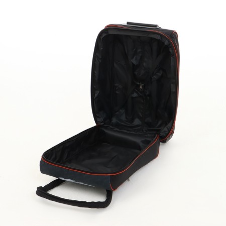 Small Small suitcase 20 "with a bag, a lightning department, with an extension, the color is black-8
