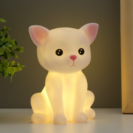 Night -night "kitten" LED from battery 3xlr44 white 6x9x12 cm Risalux-1
