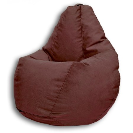 The pear-pear chair is positive Lovely, size L, diameter 80 cm, height 100 cm, velor, brown color-1