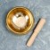 Singing Chalice Metal Golden Gloss with a resonator 4.5x8x8 cm