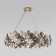 Suspended Bogate’s Rubis 371, G9, 16x40W, 800x800 mm, gold gold