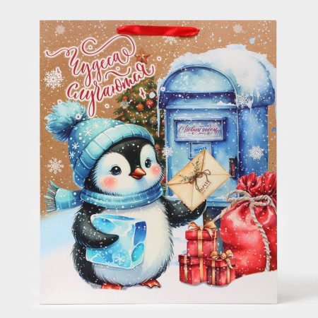 Laminated vertical "penguin", XL 40 × 49 × 19 cm-2