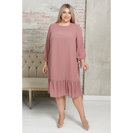 Women's dress, size 64, pink color