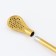 Jerba Mate mini bombilli, set 2 pieces with brushes for cleaning, gold, L-18.5 cm