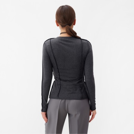 T -shirt with DL. Sleeve (longshit) Mist, p. 46, gray-5
