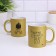 Sublimation mug "Cup of Depresso", gold glitter
