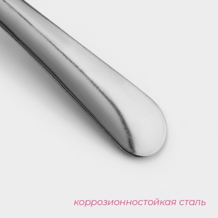 Dining Dilan “Nordik” fork, length 17.4 cm, thickness 1.2 mm, silver color-1