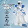 Robot radio -controlled "Smart Bot", walks, light and sound, Russian chip, blue color