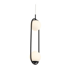 STL LUCE Sus. SL395.403.02. Donolo. 2x8 W, LED, 4000K, 1248 LM, 13x16.5x60 cm, black color
