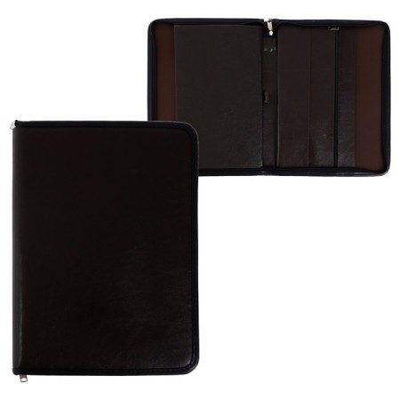Business folder, artificial leather, 360 x 260 x 30 mm, 6D04 "luxury" brown-1