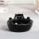 Tea couple ceramic "black cat", a mug 150 ml, a bowl of 10x3 cm, color black