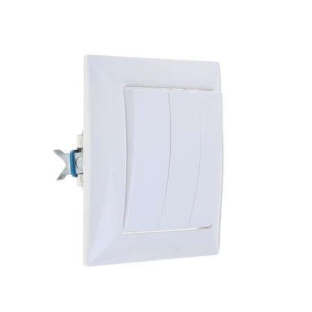 Coonsy switch Selena 8105, 10 A, 3 keys, hidden, white