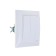 Coonsy switch Selena 8105, 10 A, 3 keys, hidden, white