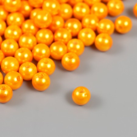 A set of beads "Pearls" d 8 mm, 250 grams, orange-1