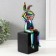 Souvenir Ceramics "Rabbit holds ears" Green chameleon 7.8x10x27 cm
