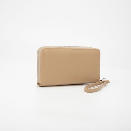 Lightning wallet, with a pen, beige color-1