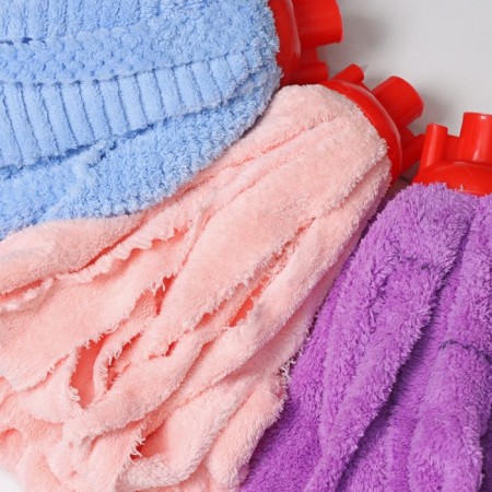 Nozzle for a mop belt shade "skirt", microfiber, 130 grams, color mix-4