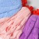 Nozzle for a mop belt shade "skirt", microfiber, 130 grams, color mix