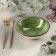 Porcelain bowl "Breeze", 300 ml, d = 15 cm, green color