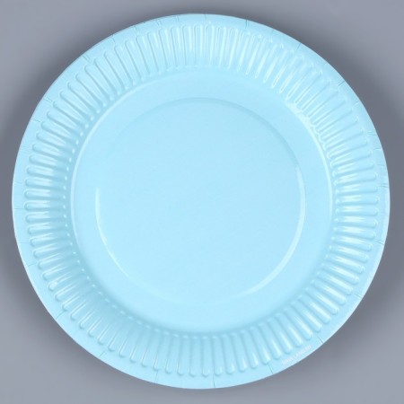 Disposable plate paper "heavenly", plain, 18 cm-1