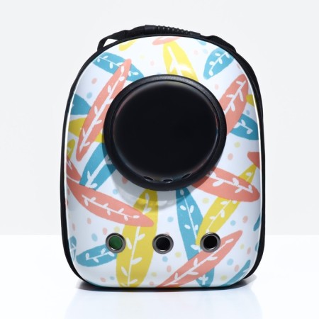 A backpack for carrying animals with a viewing window "Pastel", 32 x 25 x 42 cm-1