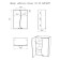 Bathroom hinged cabinet 02-50, 50 x 70 x 28.9 cm