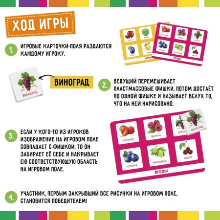 Lotto "Plant World" according to the methodology of G. Doman, 1-4 player, 3+-2