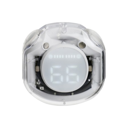 Wireless headphones Air39, TWS, inserts, BT 5.0, 45/200 mAh, display, transparent, white-3